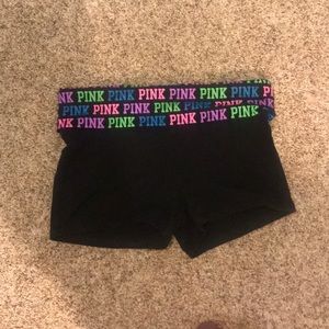 PINK yoga shorts